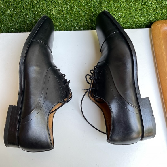 - Magnanni🔴black leather Oxfords men’s Size 10.5 D - Picture 2 of 12